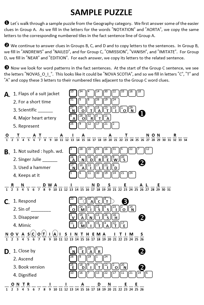 Sample Puzzle Text 1
